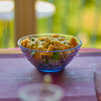 Taboulé de Quinoa aux légumes verts - Recette / Repas, Être Végétarien !